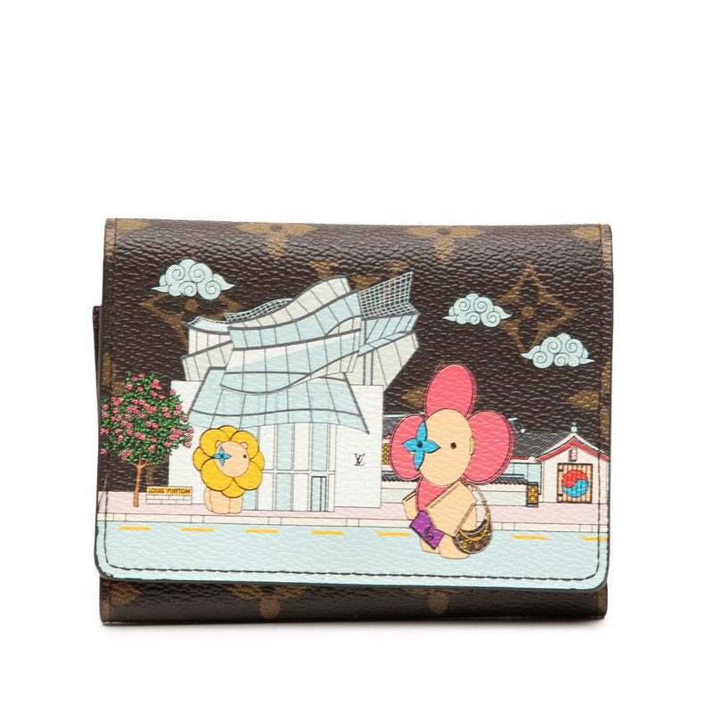 Louis Vuitton Portefeuille Victorine Vivienne Monogram Trifold Wallet