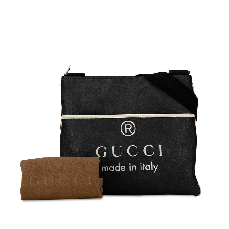 Gucci PVC Leather Logo Crossbody Shoulder Bag 162904