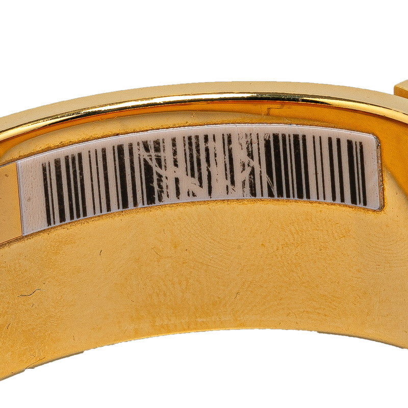 Hermes Zebra Click Clack H GM Bangle Gold Navy