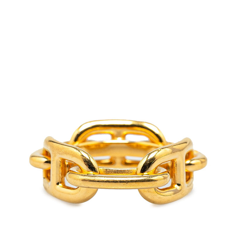 Hermes Chain D'Ancre Scarf Ring Gold Plated