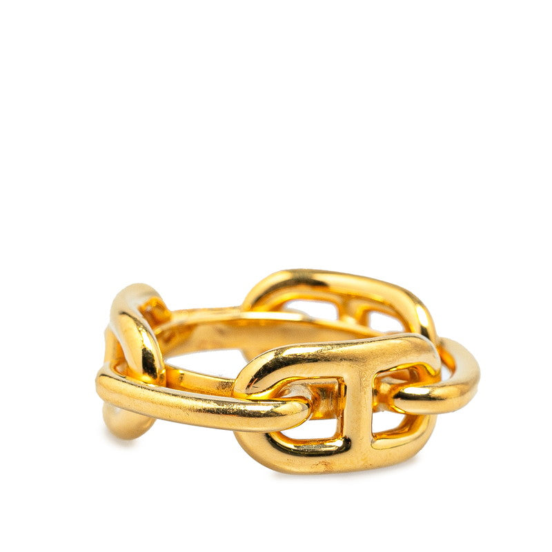 Hermes Chain D'Ancre Scarf Ring Gold Plated