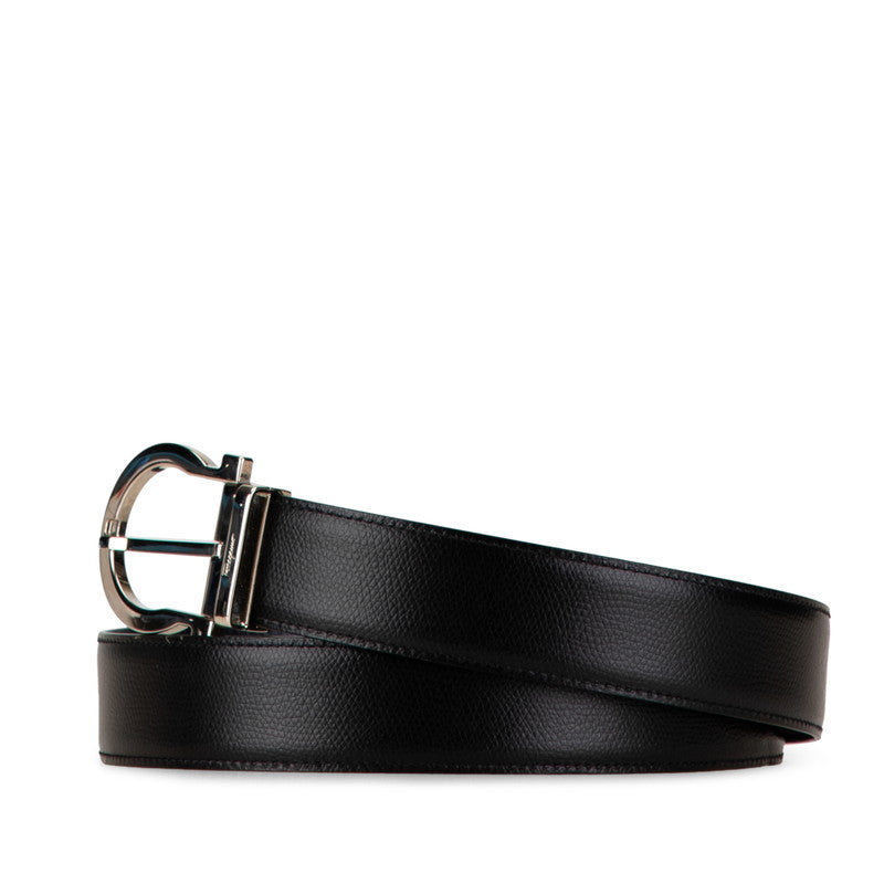 Salvatore Ferragamo Leather Gancini Buckle Belt