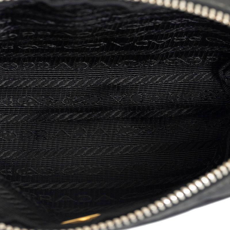 Prada Nylon Ribbon Pouch Black in Very Good Condition