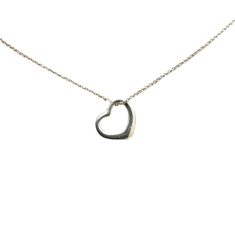 Tiffany & Co Open Heart Necklace Silver