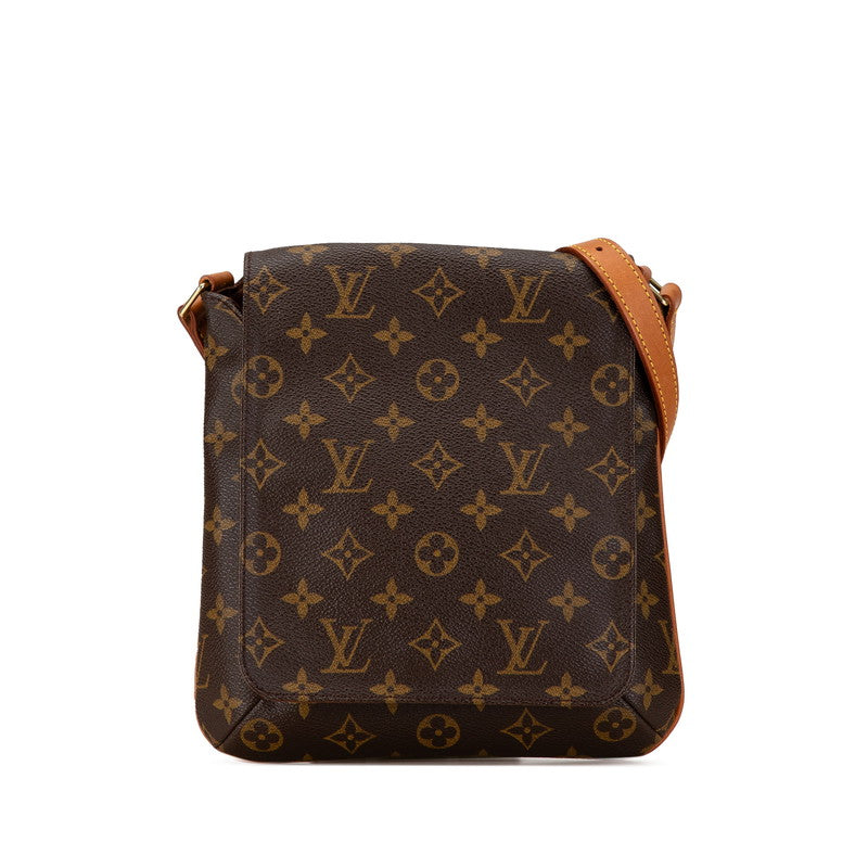 Louis Vuitton Monogram Musette Salsa Short Shoulder Bag M51258 Brown PVC Leather