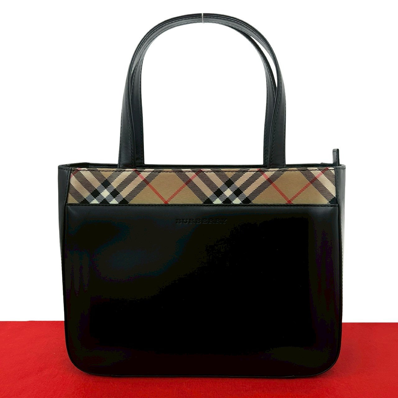Burberry Leather Nylon Handbag