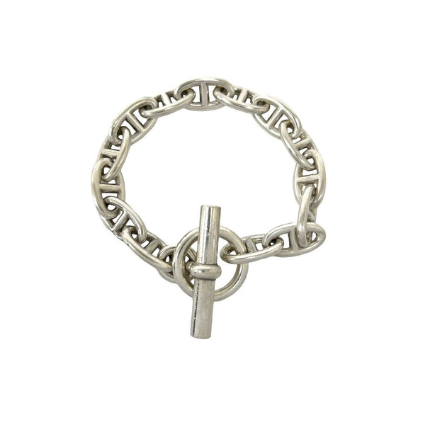 Hermes Chaine dAncre GM Silver Bracelet