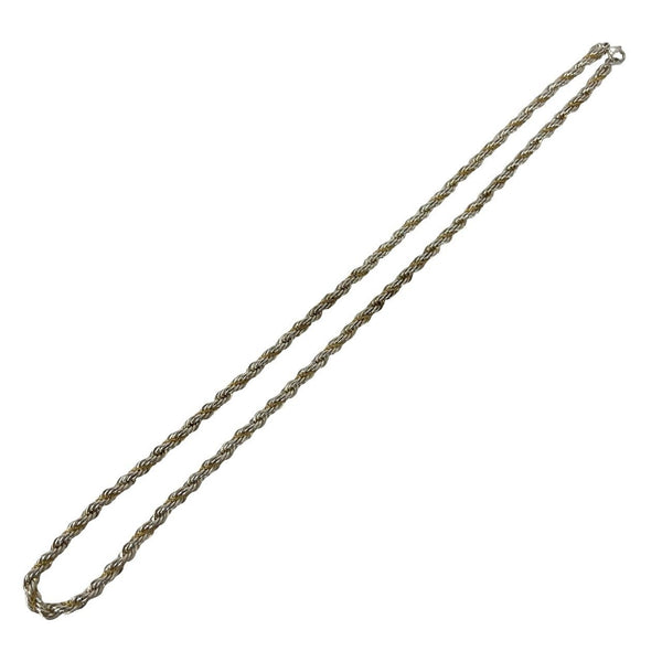 Tiffany&Co. Twist Rope Silver Au750 Necklace
