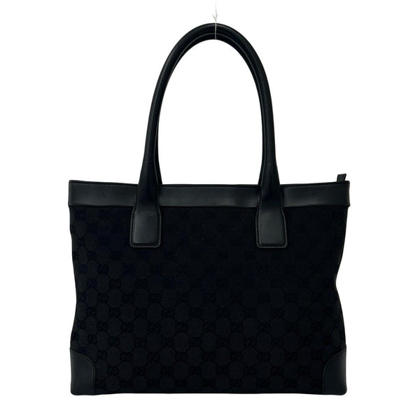 Gucci GG Canvas Leather Tote Bag