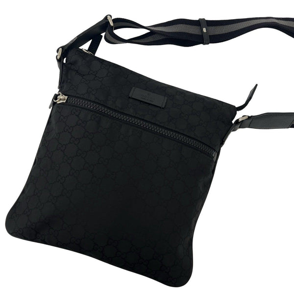 Gucci PVC Coated Canvas Leather Shoulder Bag