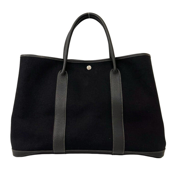 Hermes Garden Party MM Toile Officier Negonda Handbag