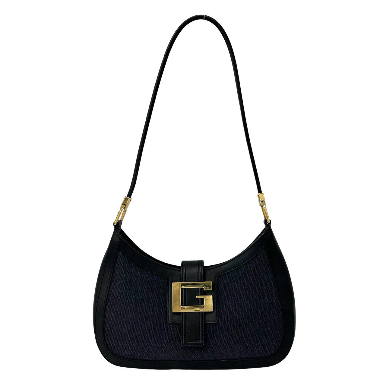 Gucci Leather Canvas Shoulder Bag