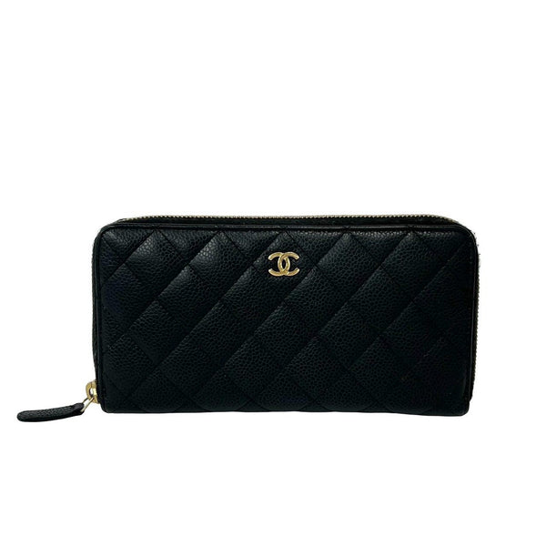 Chanel Matelasse Caviar Leather Long Wallet