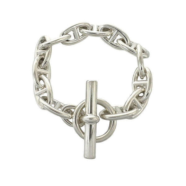 Hermes Chaine d Ancre GM Silver Bracelet