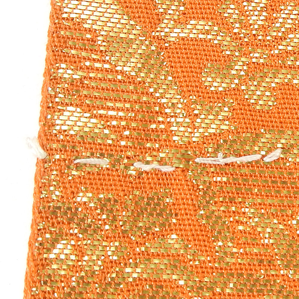 Used Polyester Bag Belt Orange Gold