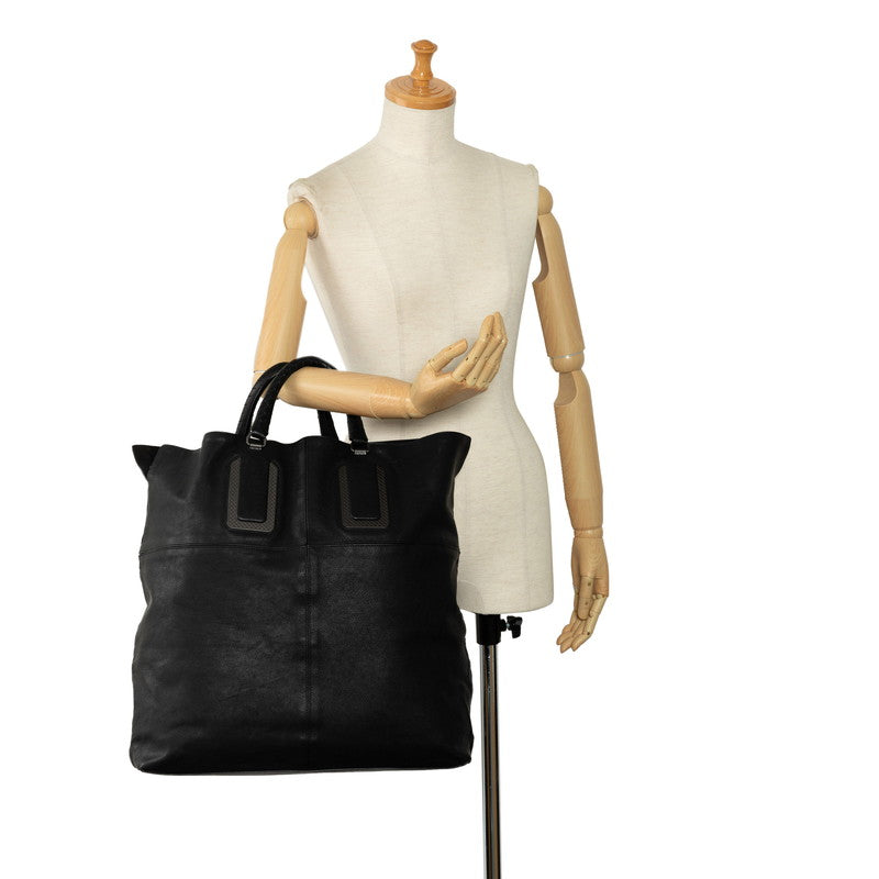 Bottega Veneta Intrecciato Leather Tote Bag Black