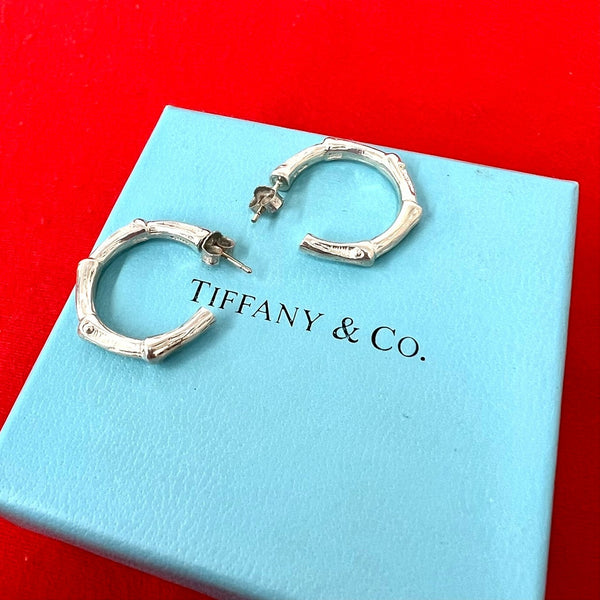 Tiffany & Co. 925 Silver Bamboo Earrings