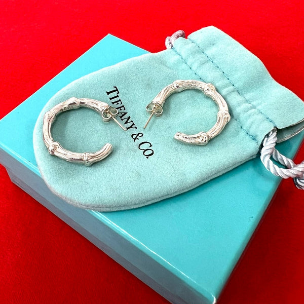 Tiffany & Co. Silver Bamboo Earrings