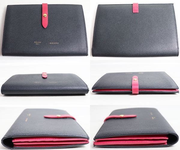 Celine Black Pink Strap Clutch 104873A