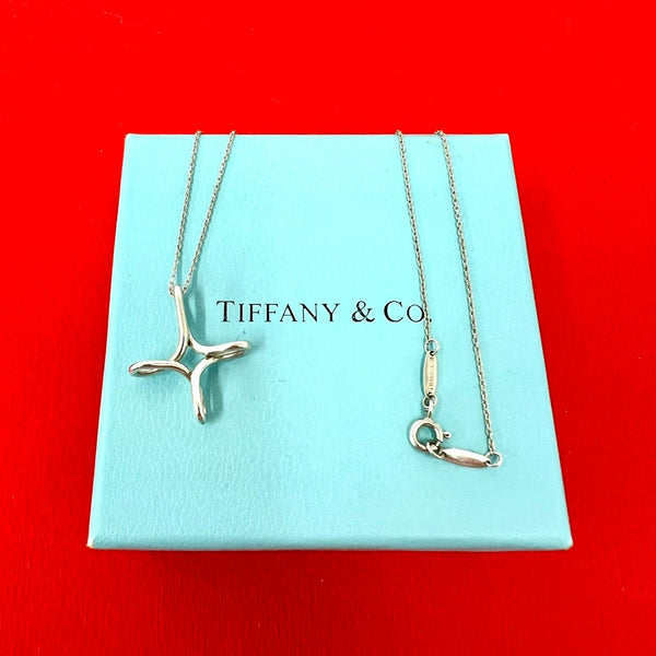 Tiffany & Co. Infinity Cross Silver Necklace