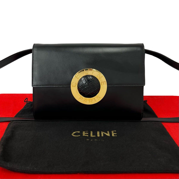 CELINE Leather Shoulder Bag