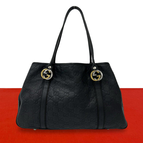 Gucci GG Twins Shima Leather Tote Bag