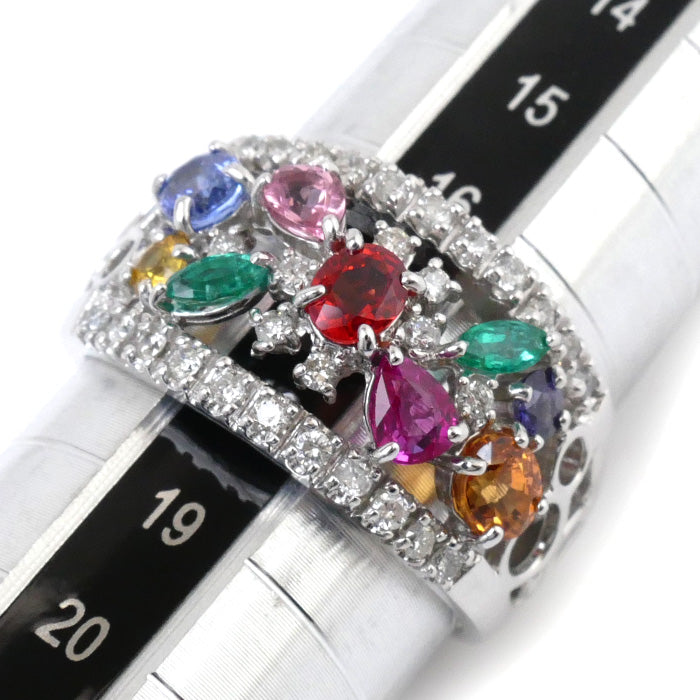 K18WG Diamond Ring 0.37ct