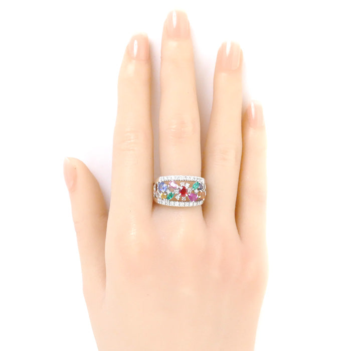 K18WG Diamond Ring 0.37ct