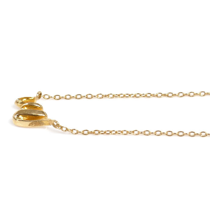 K18YG Gold Diamond Initial Necklace