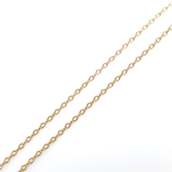 K18YG Gold Diamond Initial Necklace