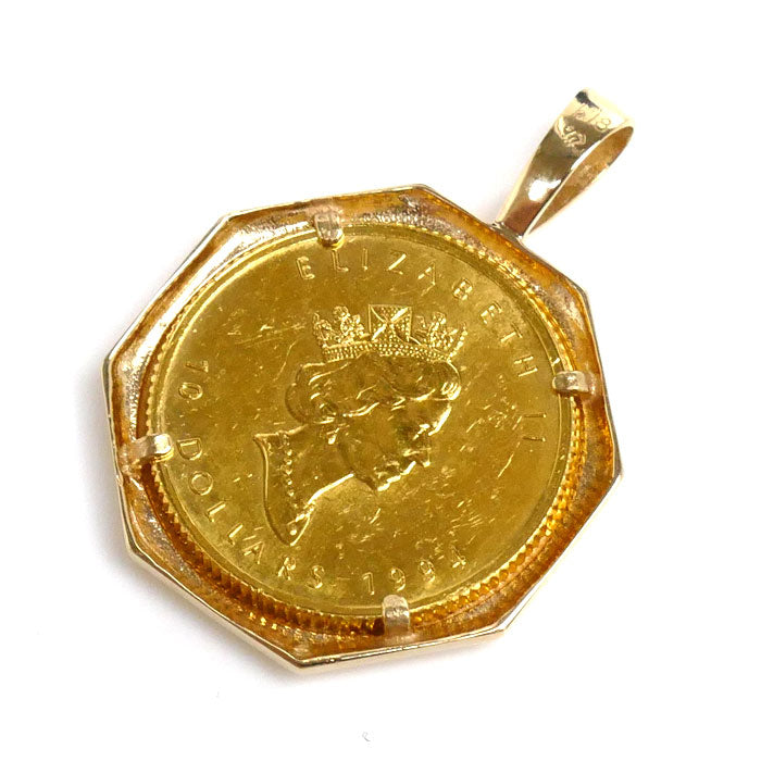 K24YG/K18YG Maple Leaf 1/4OZ Pendant