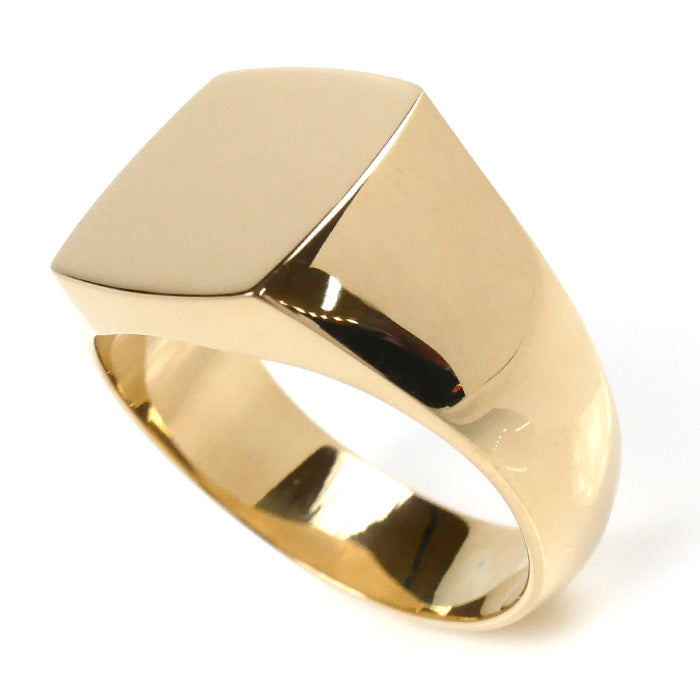 K18YG Yellow Gold Signet Ring 18