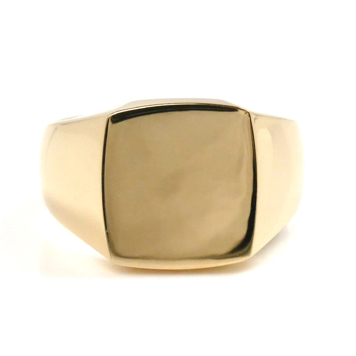 K18YG Yellow Gold Signet Ring 18