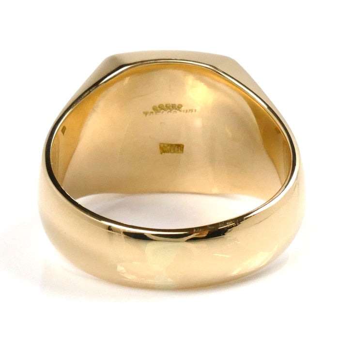 K18YG Yellow Gold Signet Ring 18