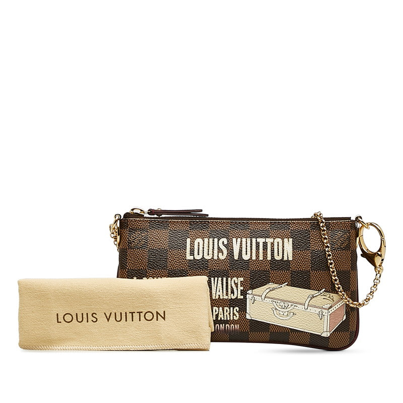 Louis Vuitton Pochette Mila MM Chain Accessory Pouch N63091