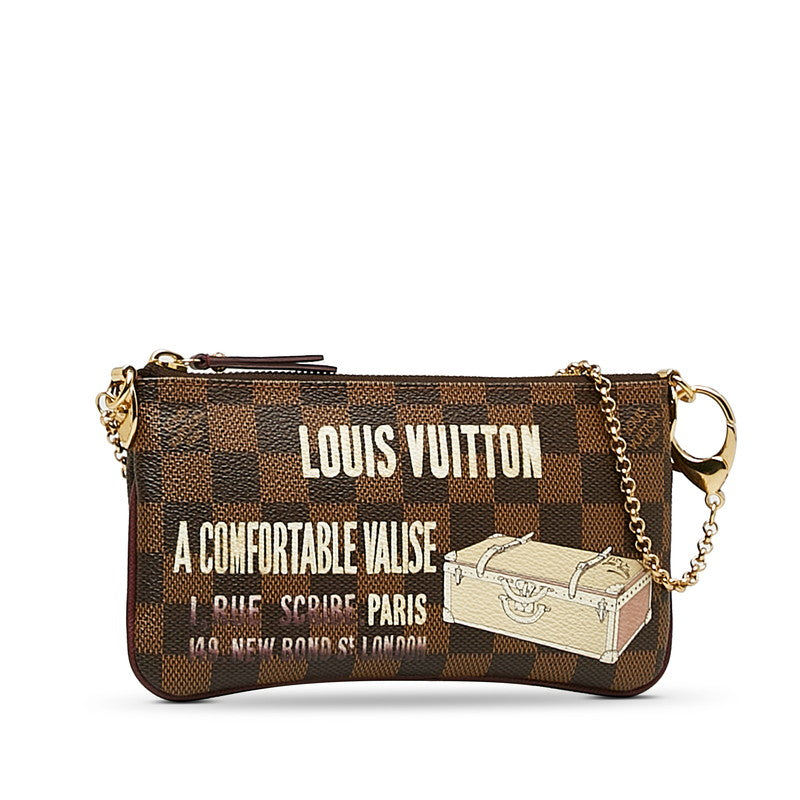 Louis Vuitton Pochette Mila MM Chain Accessory Pouch N63091 in Great Condition