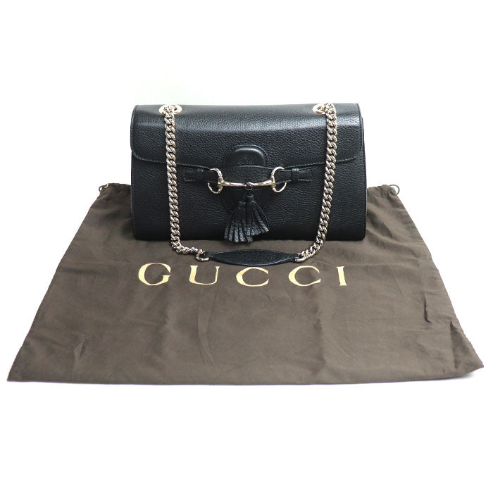 Gucci Emily Chain Shoulder Bag Black