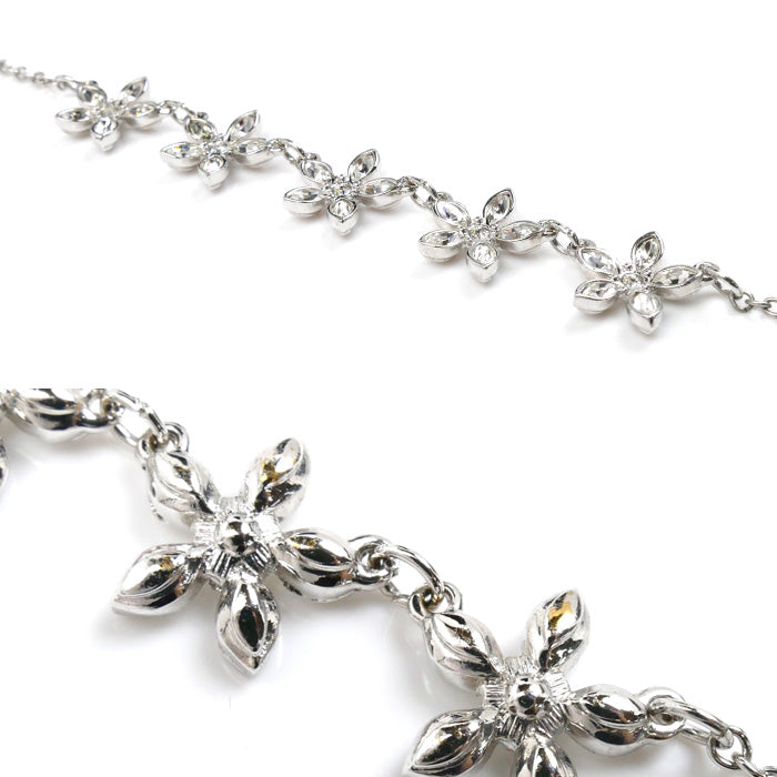 Swarovski Metal Flower Necklace