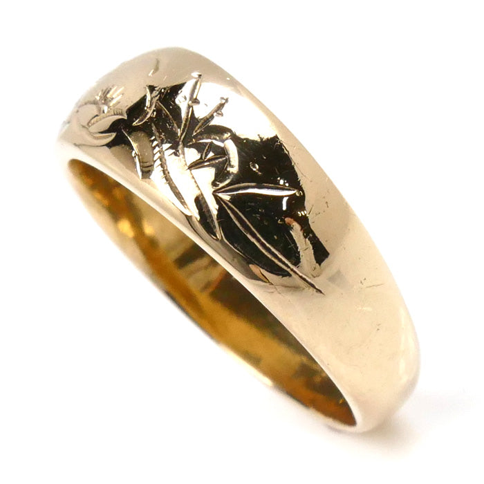 K18YG Yellow Gold Ring 16 Unisex