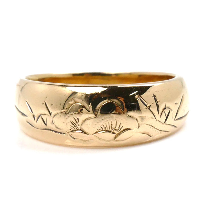 K18YG Yellow Gold Ring 16 Unisex