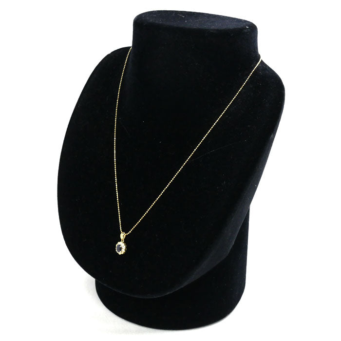 K18YG Gold Necklace Sapphire Diamond