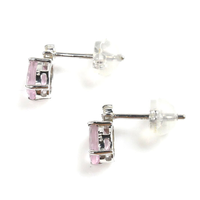 K18WG White Gold Tourmaline Diamond Earrings