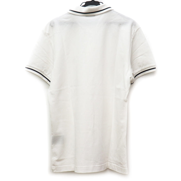 Dior Homme Bee Embroidery Polo Shirt White L