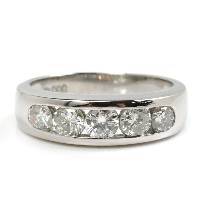 Pt900 Platinum Diamond Ring 1.00ct