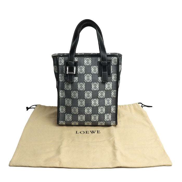 Loewe Anagram Canvas Leather Tote Bag