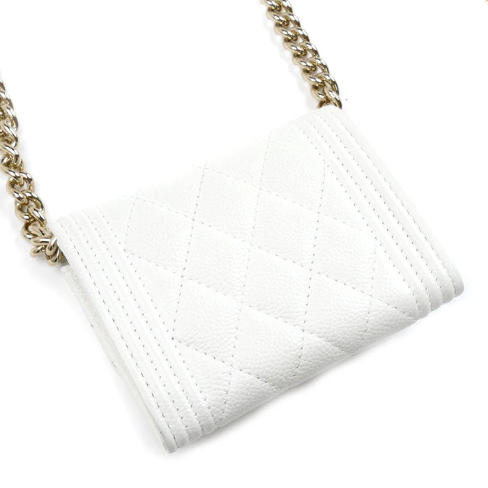 Chanel Boy Mini Chain Wallet Shoulder Bag