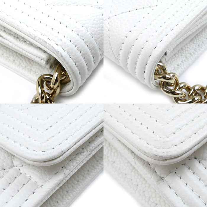 Chanel Boy Mini Chain Wallet Shoulder Bag