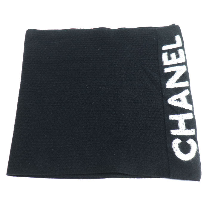 Chanel Logo Wool Cashmere Scarf