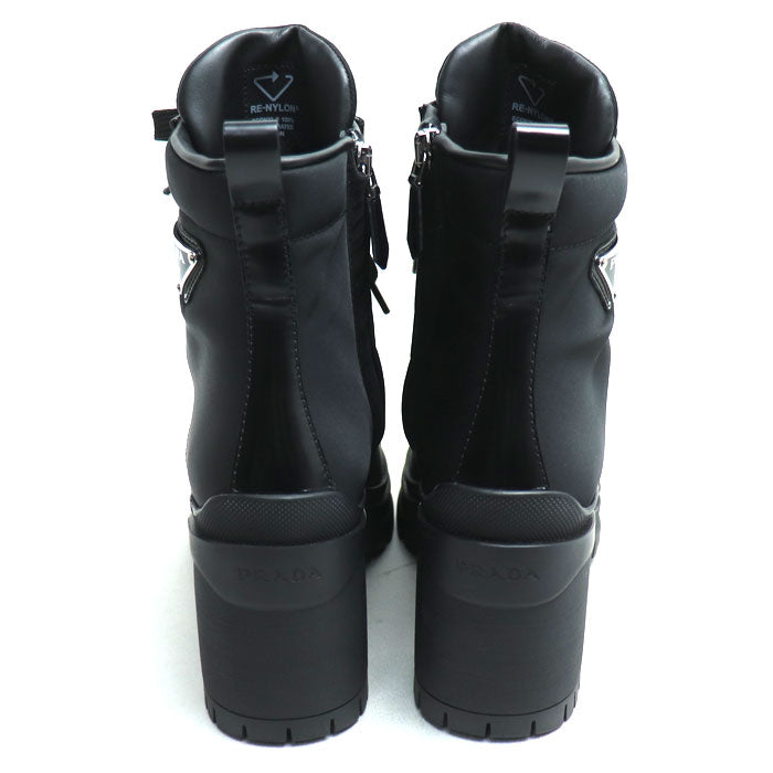 Prada Triangle Logo Re-Nylon Ankle Boots