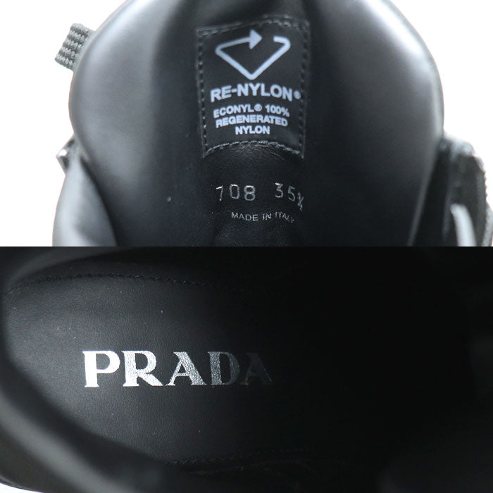 Prada Triangle Logo Re-Nylon Ankle Boots